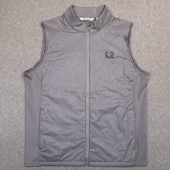 Peter Millar FUSE Hybrid Vest Mens M Gale Grey Texas A&M Traditions Club Golf